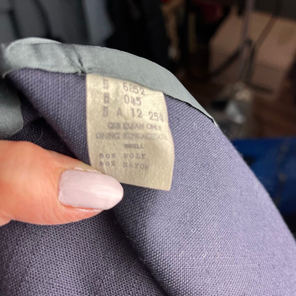 Oleg Cassini Women’s Navy Blue Double Breasted Blazer 12 Career Office Academia - Picture 8 of 8